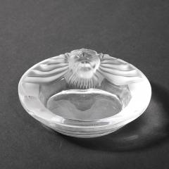 Ren Lalique Lalique Co Vintage Lalique Tete De Lion Glass Dish - 4623104