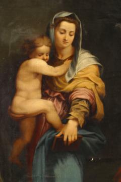 Renaissance Gilt Framed Madonna of the Harpies Painting - 4629520