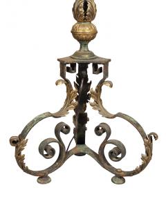 Renaissance Revival Brass and Iron Floor Lamp - 3740560