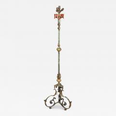 Renaissance Revival Brass and Iron Floor Lamp - 3756644