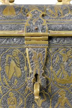 Renaissance Revival Damacened and Bronze Casket - 4129703