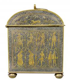 Renaissance Revival Damacened and Bronze Casket - 4129723