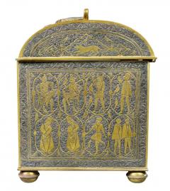 Renaissance Revival Damacened and Bronze Casket - 4129745