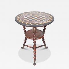 Renaissance Revival Mahogany And Marble Table - 4336846