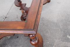 Renaissance Revival Style Coffee Table with Scalloped X Bar Stretcher - 3157454