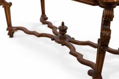 Renaissance Style Dining Table with Scalloped X bar Stretcher - 1429659