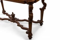 Renaissance Style Dining Table with Scalloped X bar Stretcher - 1429660