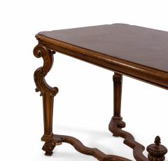 Renaissance Style Dining Table with Scalloped X bar Stretcher - 1429661