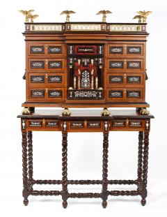 Renaissance Style Spanish Vargueno Cabinet On Stand - 1341334