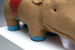 Renate M ller Handmade Large Rhinoceros Toy by Renate M ller Germany 1968 - 1796659