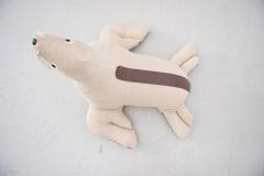 Renate M ller Rare Leather and Jute Therapeutic Toy Seal by Renate Muller - 551497