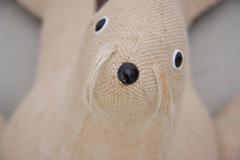 Renate M ller Rare Leather and Jute Therapeutic Toy Seal by Renate Muller - 551499