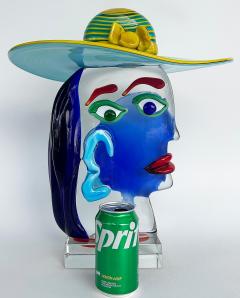 Renato Anatra Murano Glass Sculpture After Picasso by Renato Anatra Signed c1980 - 4353063