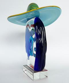 Renato Anatra Murano Glass Sculpture After Picasso by Renato Anatra Signed c1980 - 4353076