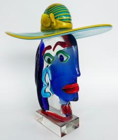 Renato Anatra Murano Glass Sculpture After Picasso by Renato Anatra Signed c1980 - 4353091