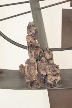 Renato Bassoli Floor Standing Ceramic and Iron Sculpture by Renato Bassoli 1960 Italy - 3606829