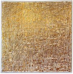 Renato Freitas Abstract Expressionist Oil on Canvas Gold Renato Freitas - 4692173
