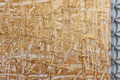 Renato Freitas Abstract Expressionist Oil on Canvas Gold Renato Freitas - 4692304