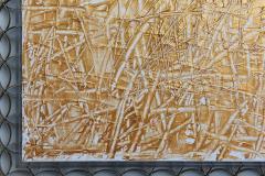 Renato Freitas Abstract Expressionist Oil on Canvas Gold Renato Freitas - 4692308