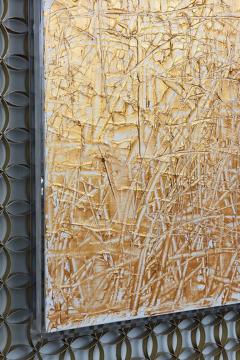 Renato Freitas Abstract Expressionist Oil on Canvas Gold Renato Freitas - 4692324