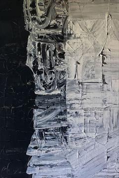 Renato Freitas American 21st Century Oil on Canvas Painting B W 3 Renato Freitas - 4618943