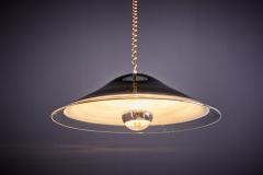 Renato Toso Leucos Round Glass Pendant Lamp by Renato Toso Model Melania Italy 1960s - 3705897