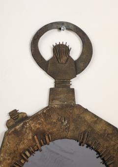 Renato Vanzelli Italian Brutalist Cast Bronze Wall Mirror by Renato Vanzelli Padova circa 1970 - 4783858