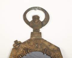 Renato Vanzelli Italian Brutalist Cast Bronze Wall Mirror by Renato Vanzelli Padova circa 1970 - 4783884