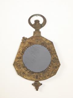 Renato Vanzelli Italian Brutalist Cast Bronze Wall Mirror by Renato Vanzelli Padova circa 1970 - 4783928
