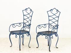 Rene Drouet French Bistro Chairs Mid 20th Century set of 9 - 3085981