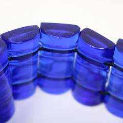 Rene Lalique Blue Glass Ceriser Bracelet - 3325630
