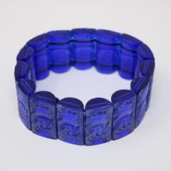 Rene Lalique Blue Glass Poussins Bracelet - 3682428
