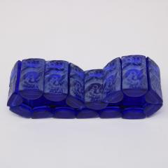 Rene Lalique Blue Glass Poussins Bracelet - 3682431