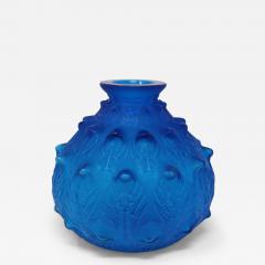 Rene Lalique Electric Blue Coloured Fougeres Vase - 2974283