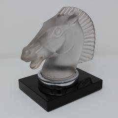 Rene Lalique Glass Longchamp B Horse Head Mascot - 2570858