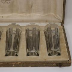 Rene Lalique Glass Shot Glasses Set of 6 Boxed - 4804911