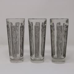 Rene Lalique Glass Shot Glasses Set of 6 Boxed - 4804918