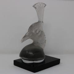 Rene Lalique Glass Tete De Paon Peacock Car Mascot - 2406065