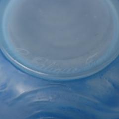 Rene Lalique Opalescent Glass Blue Stained Formose Vase - 4259002