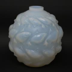 Rene Lalique Opalescent Glass Camaret Vase - 2772846