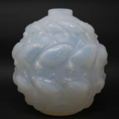 Rene Lalique Opalescent Glass Camaret Vase - 2772848