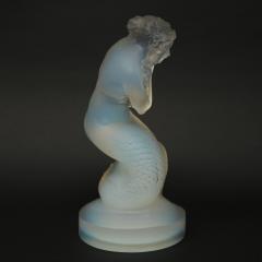 Rene Lalique Opalescent Glass Naiade Statuette - 2541997