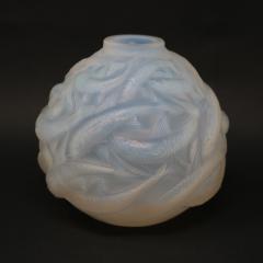 Rene Lalique Opalescent Glass Oleron Vase - 2245041