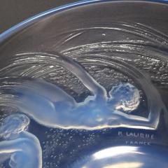 Rene Lalique Opalescent Glass Ondines Plate - 4341363