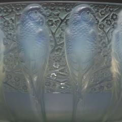 Rene Lalique Opalescent Glass Perruches Bowl - 3733397