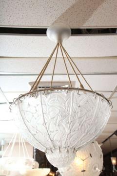 Rene Lalique R Lalique Chandelier Feuilles de Charmes  - 1417633