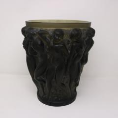 Rene Lalique Topaz Glass Bacchantes Vase - 3598823