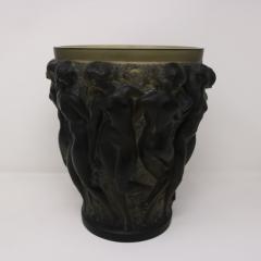 Rene Lalique Topaz Glass Bacchantes Vase - 3598824