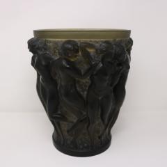 Rene Lalique Topaz Glass Bacchantes Vase - 3598825