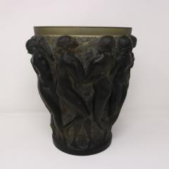 Rene Lalique Topaz Glass Bacchantes Vase - 3598827